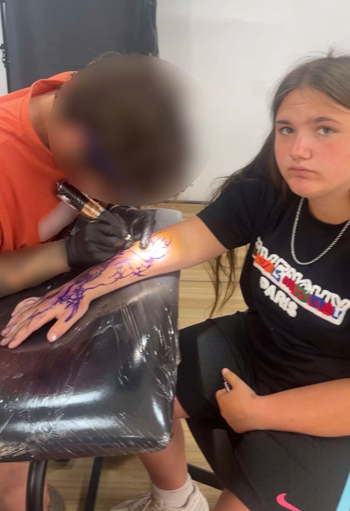 The tattoo artist completely messed up Millie's design (Kennedy News and Media)