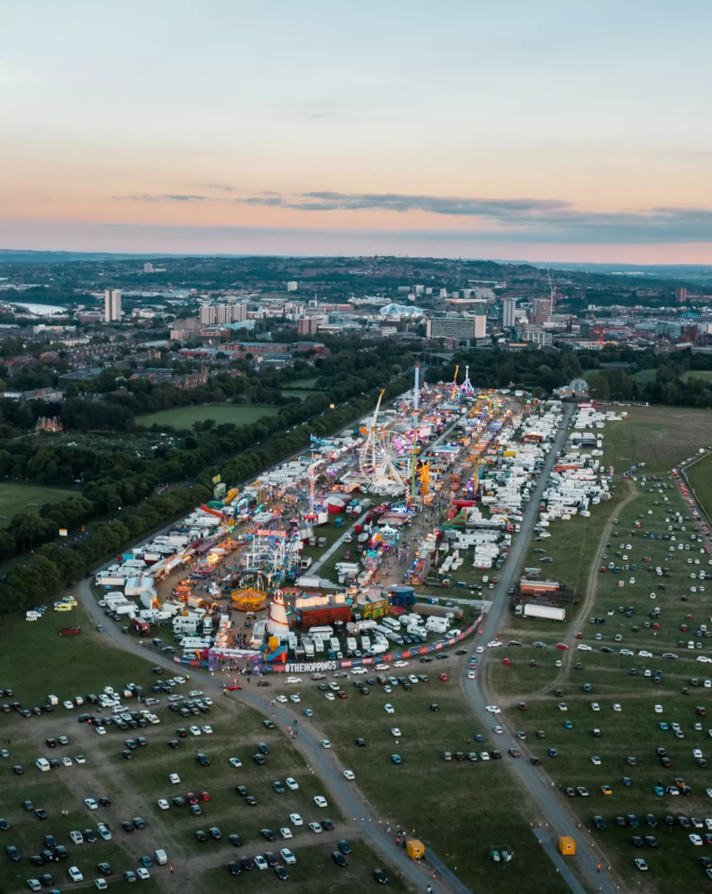 The Hoppings is located in Newcastle upon Tyne.