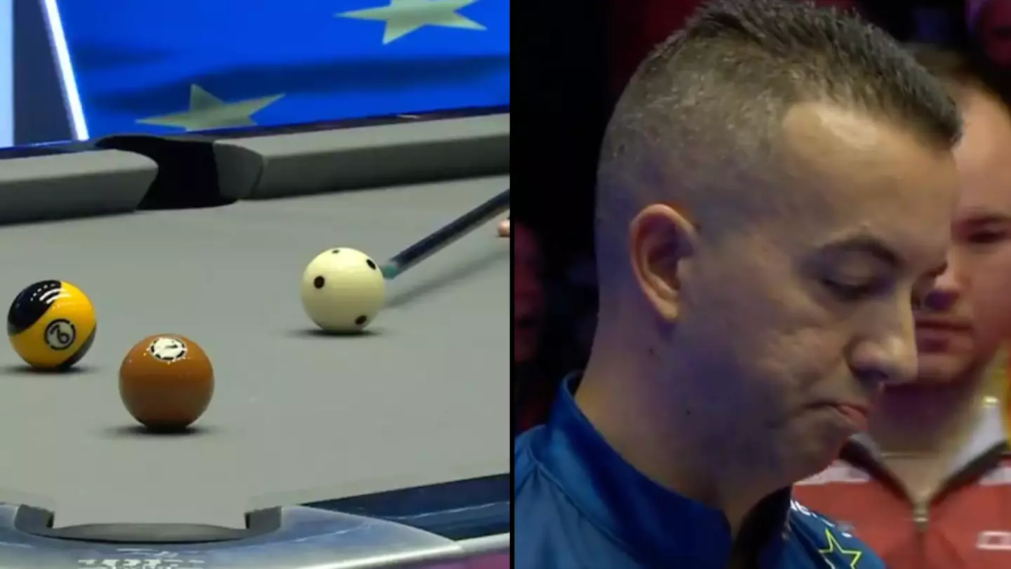 Pool player hits a 'one in 10 million' shot which may be the unluckiest of all time