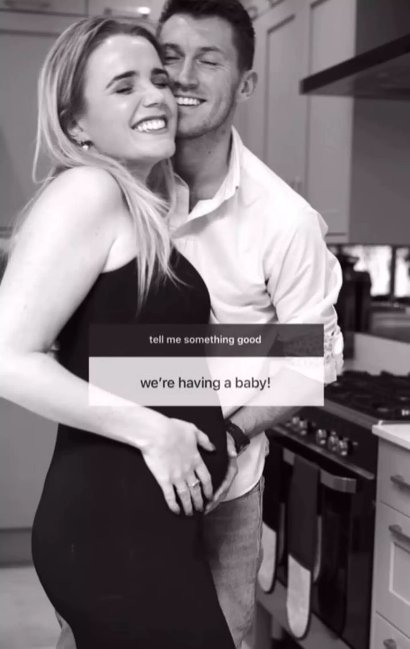The announcement that the couple were expecting came in September last year.