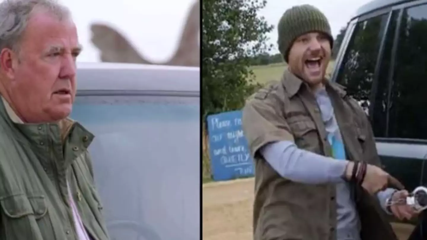 Man Handcuffs Himself To Jeremy Clarkson's Car At Diddly Squat Farm