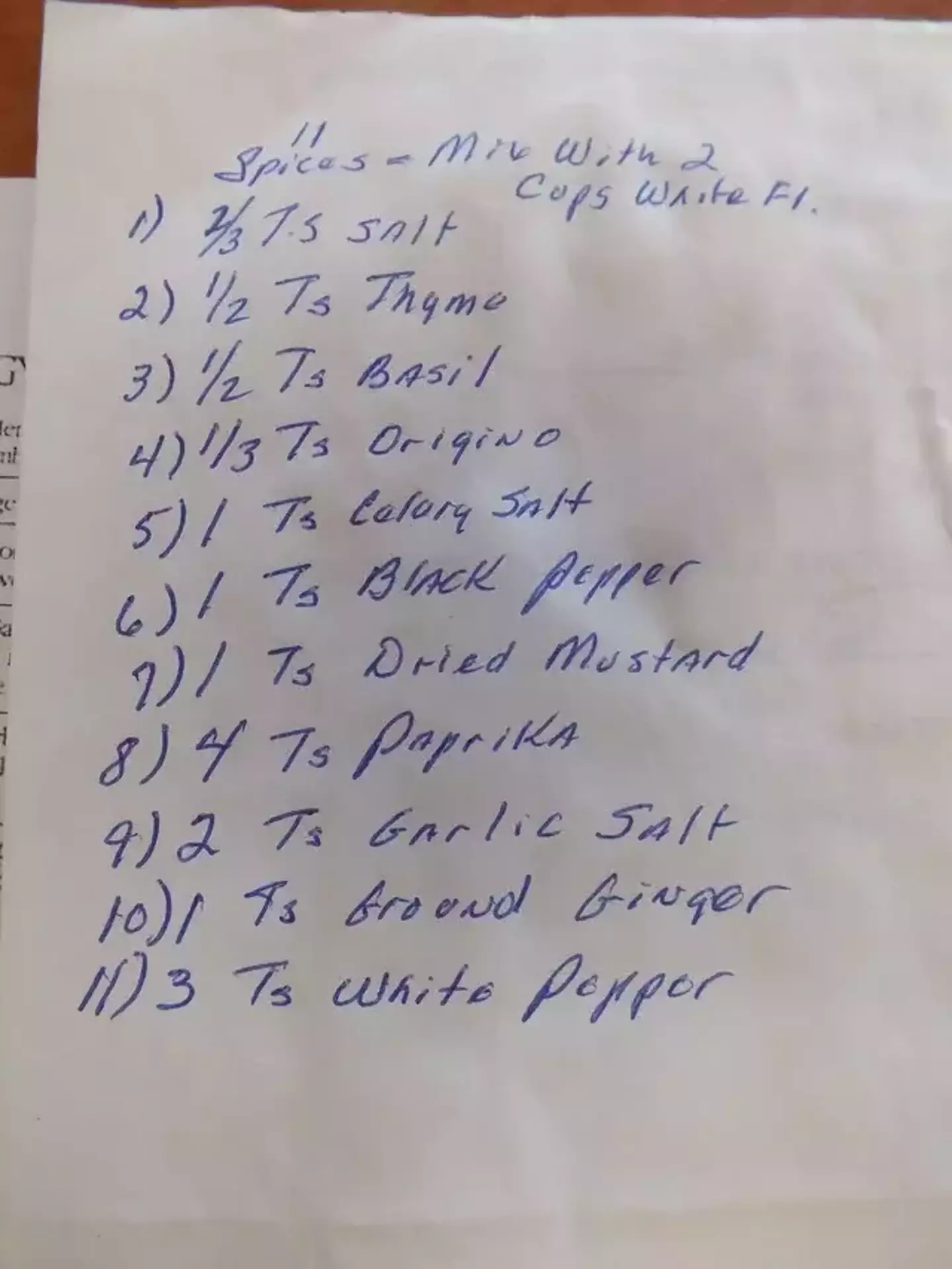 The KFC recipe was found on the back of a will.