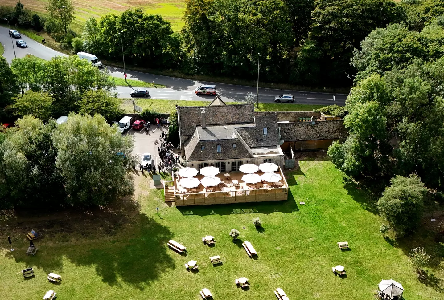 The Farmer's Dog near Clarkson's Diddly Squat Farm (David Davies/PA Wire)