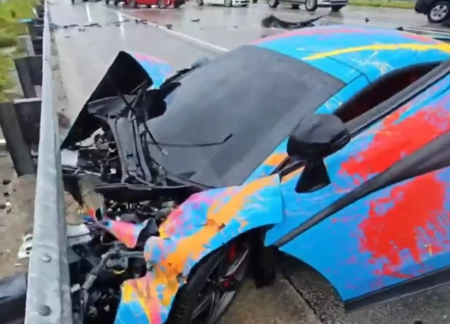 Doherty shared footage showing thee aftermath of the crash (X/FearedBuck)