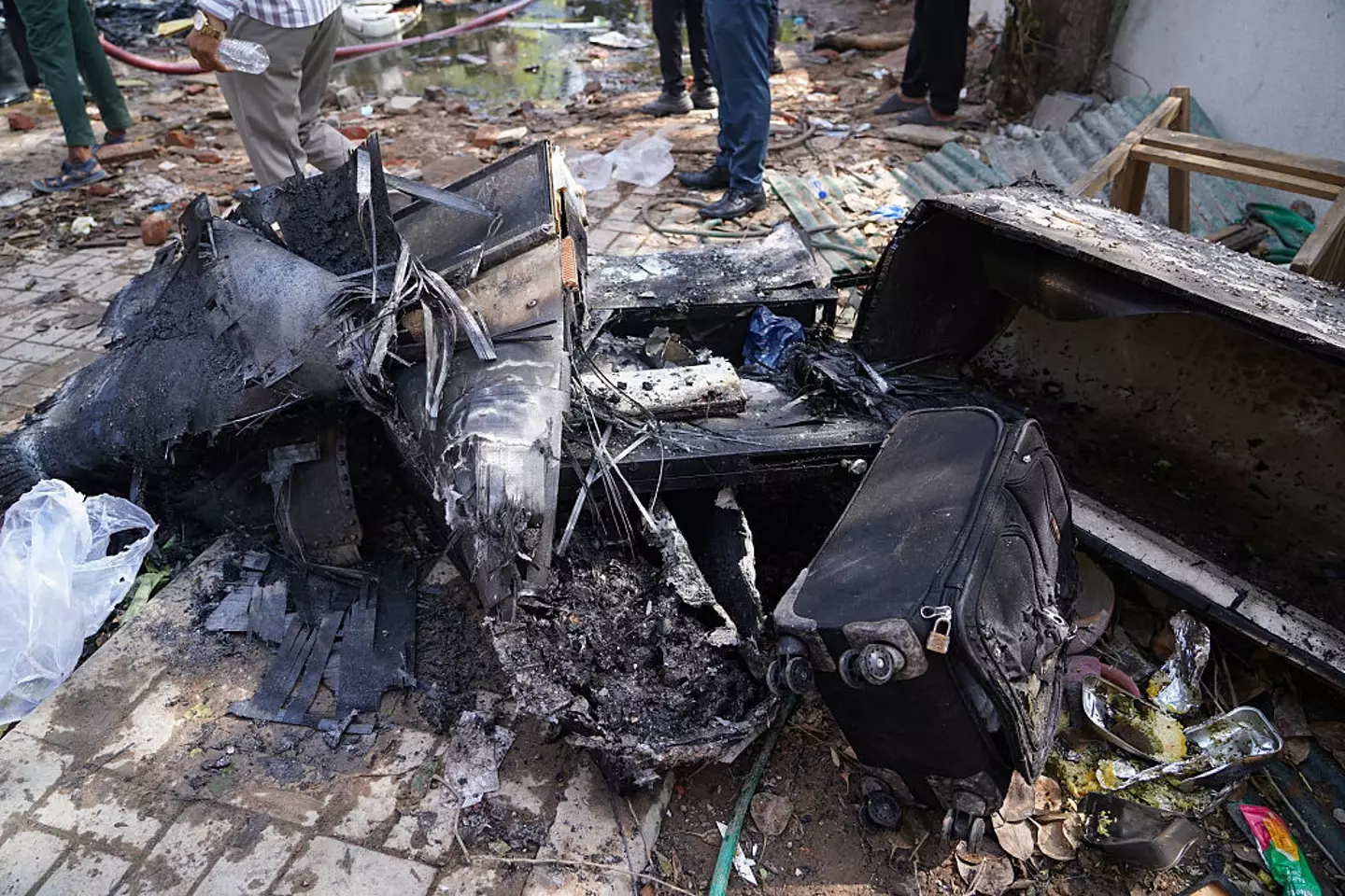 All but one of those on board were killed in the crash (Siddharaj Solanki/Bloomberg via Getty Images)