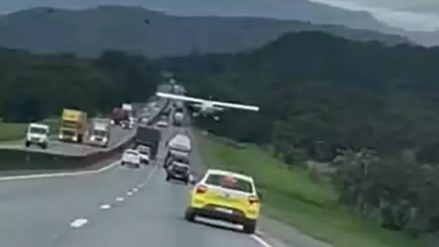 Motorists had seconds to react after pilot forced to land plane on packed motorway