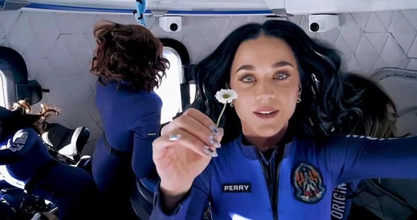 Perry's hair wasn't wild enough for some (Blue Origin)