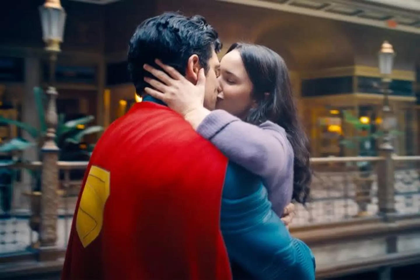 The pair shared a 33-second kiss on screen (Warner Bros. Pictures)
