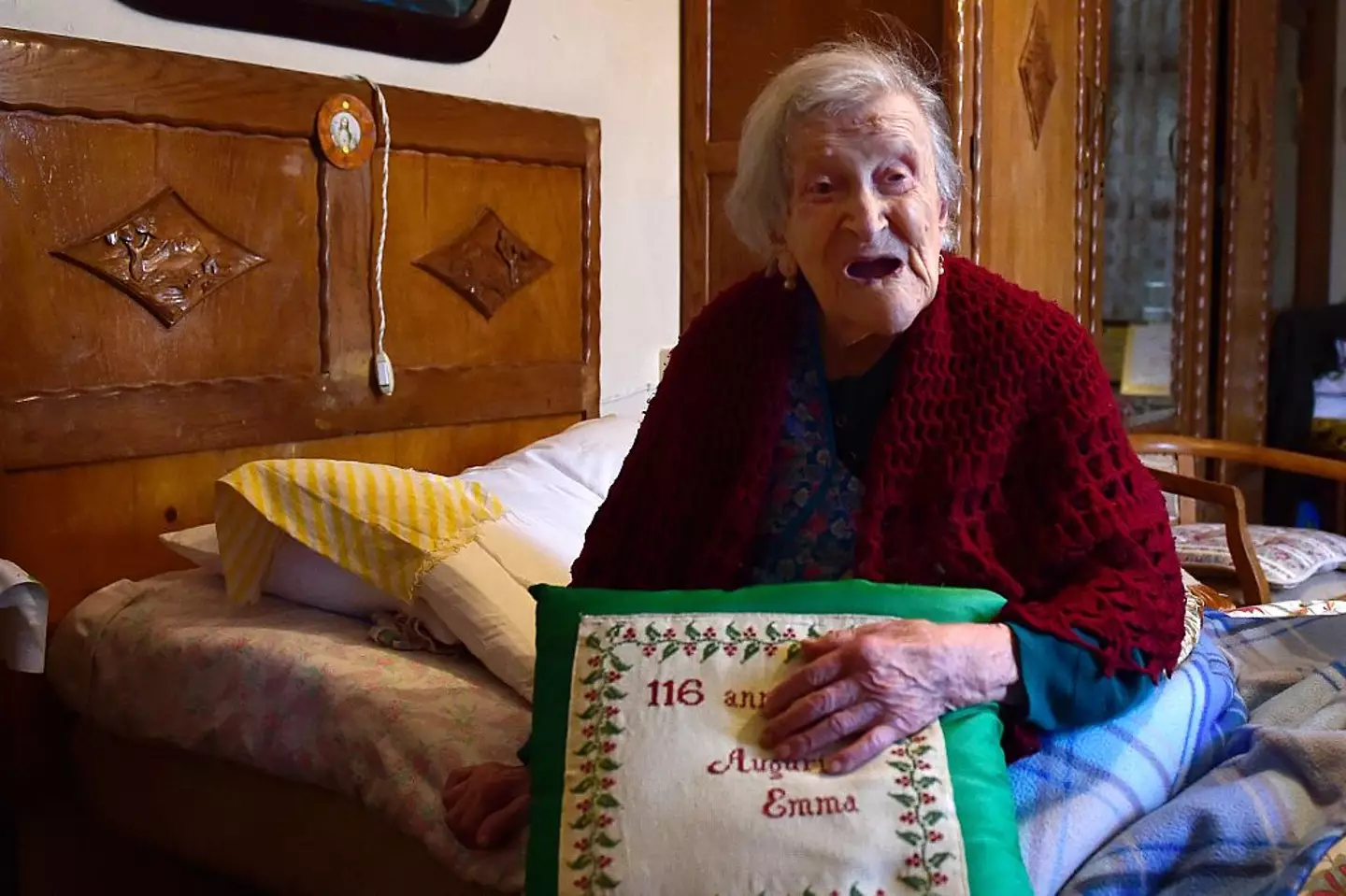 The Italian was the last person born in the 1800s to die. (OLIVIER MORIN/AFP via Getty Images)