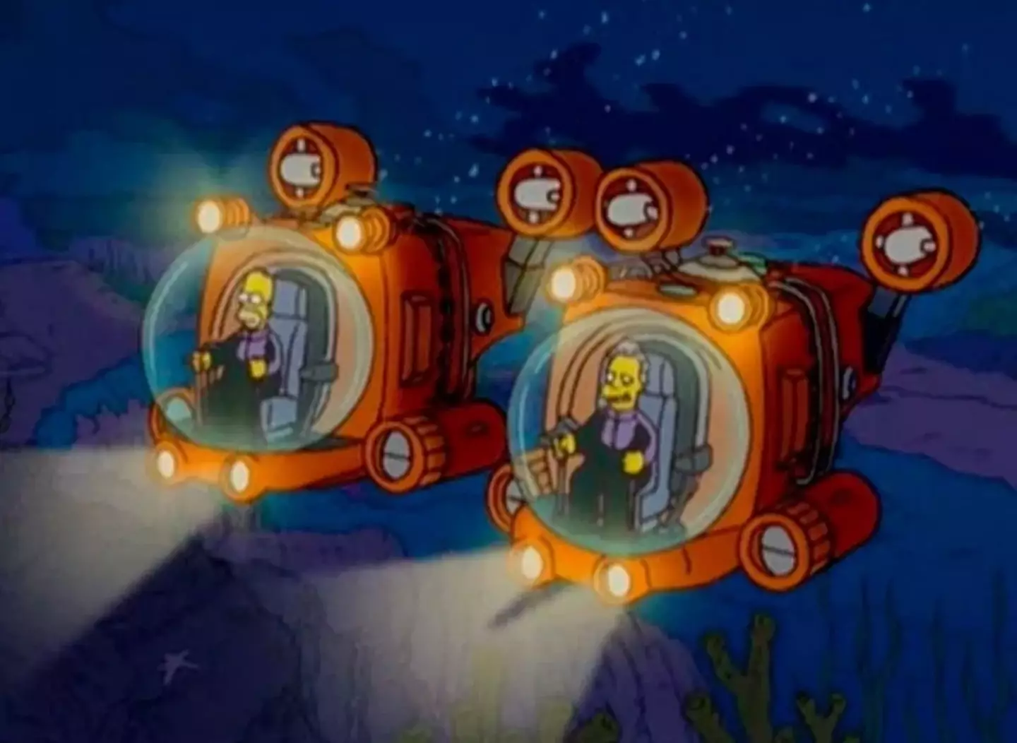 Homer's underwater adventure eerily mirrored the Titan sub's doomed mission.