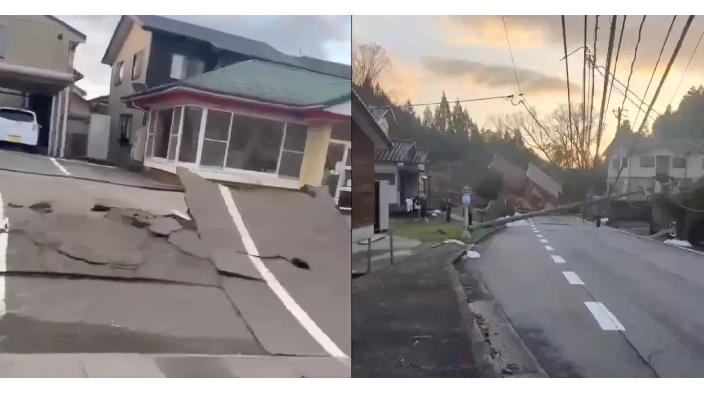 Devastating footage shows aftermath of 7.6 magnitude earthquake that struck Japan