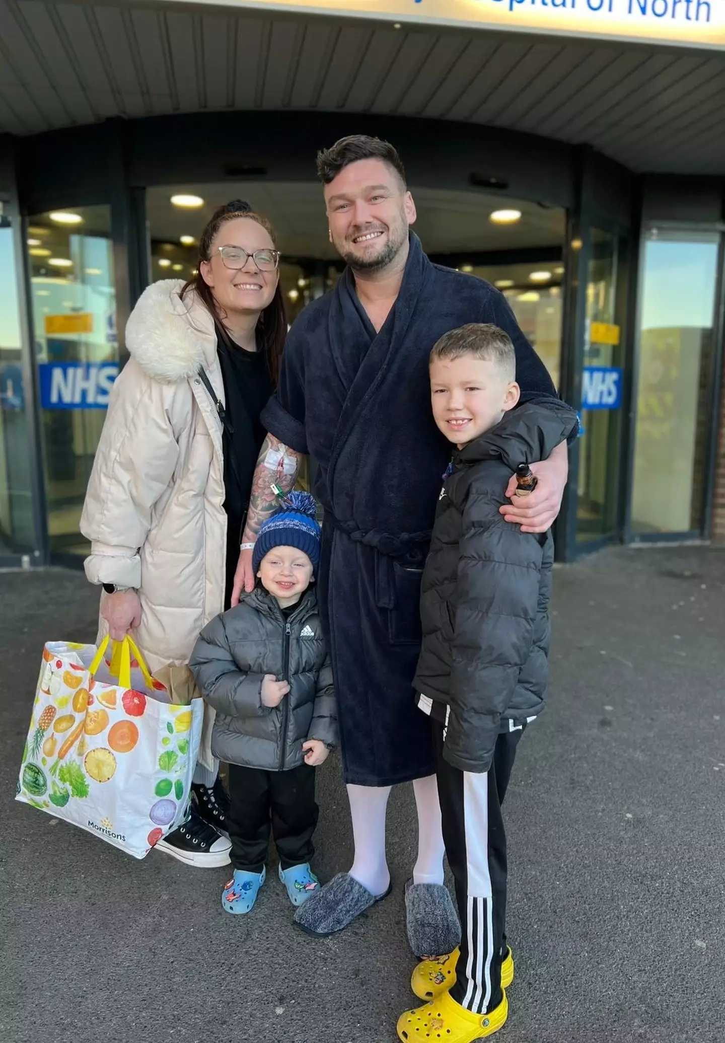 The dad has now sworn off energy drinks.