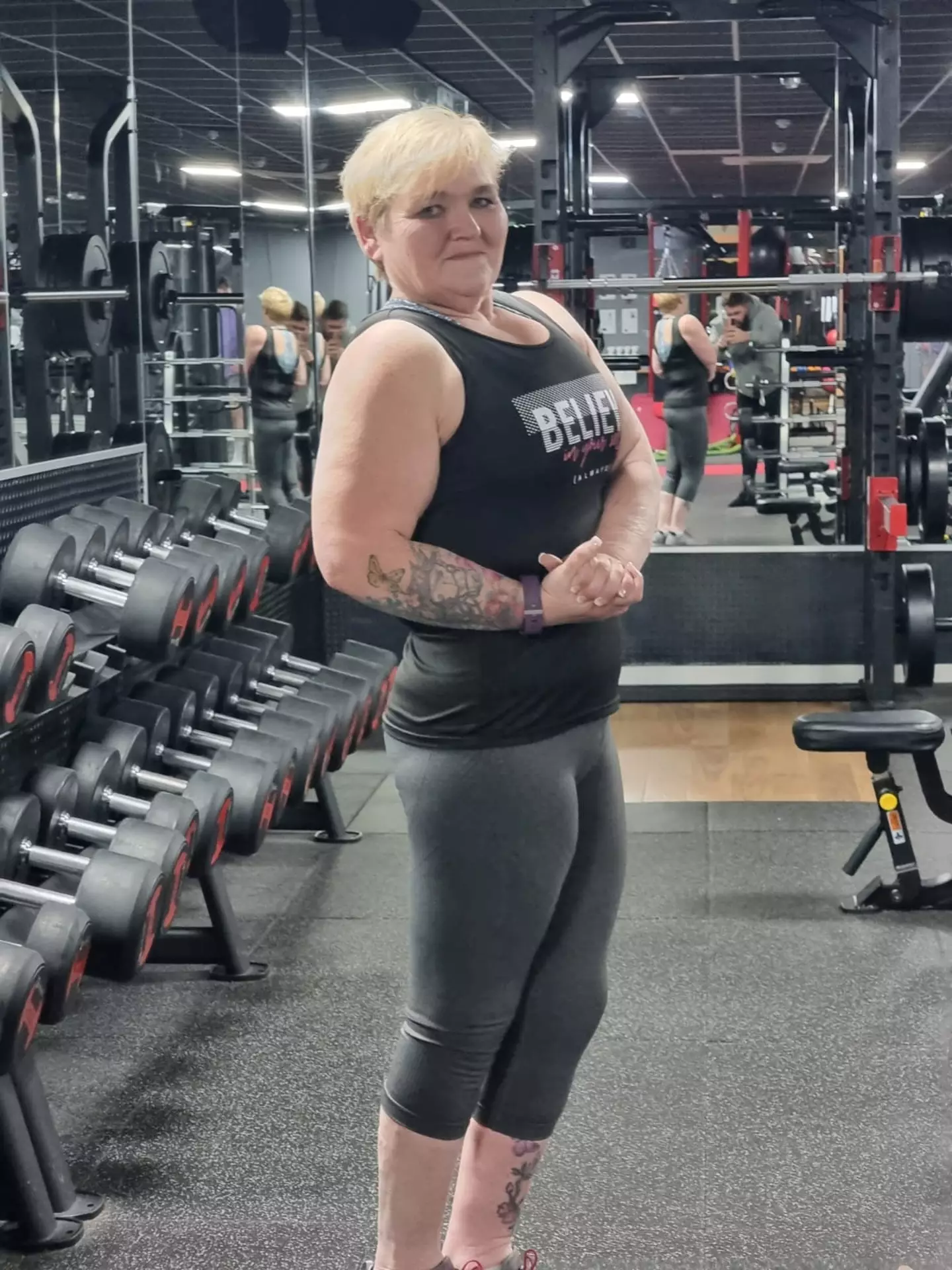 Hodgson is due to complete in a bodybuilding competition later this year.