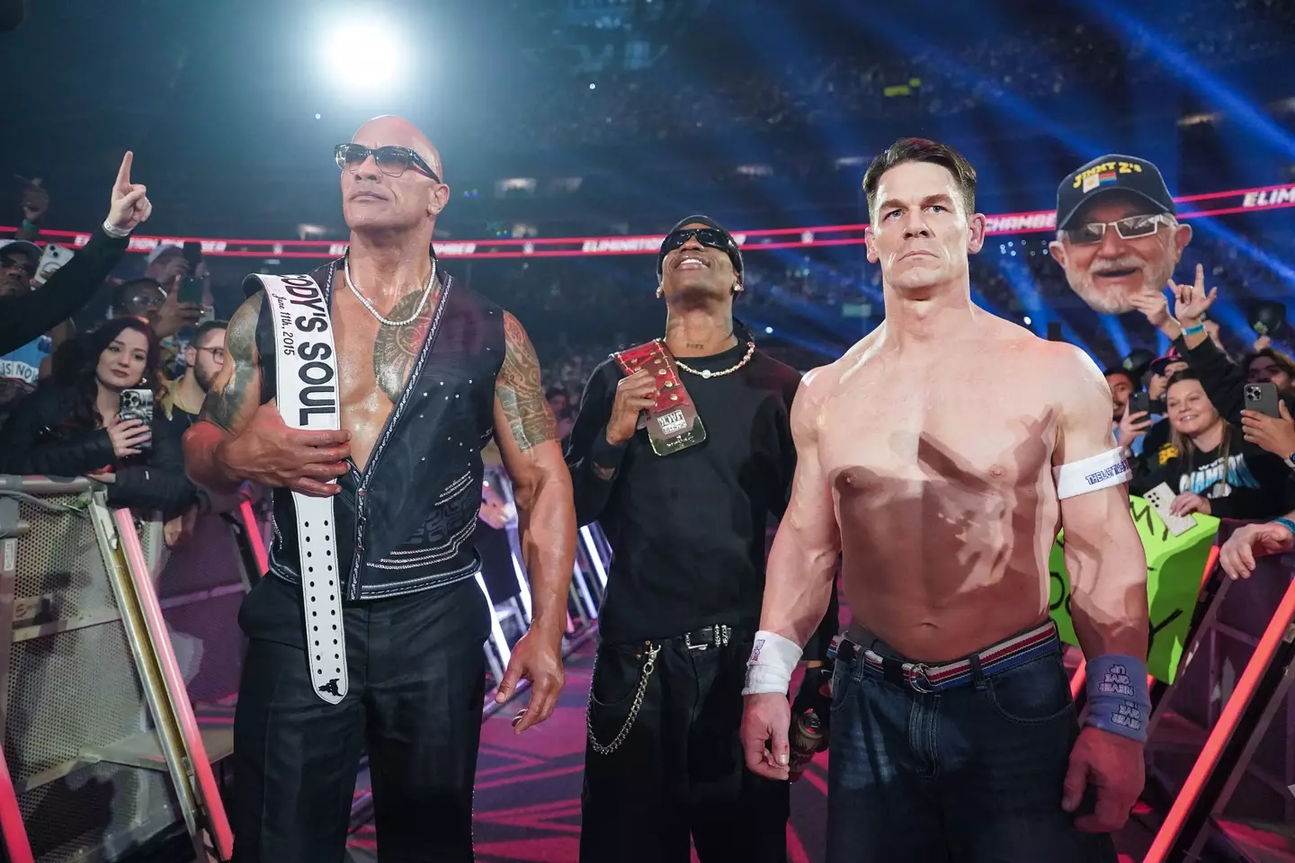 John Cena has teamed up with The Rock (Georgiana Dallas/WWE via Getty Images)
