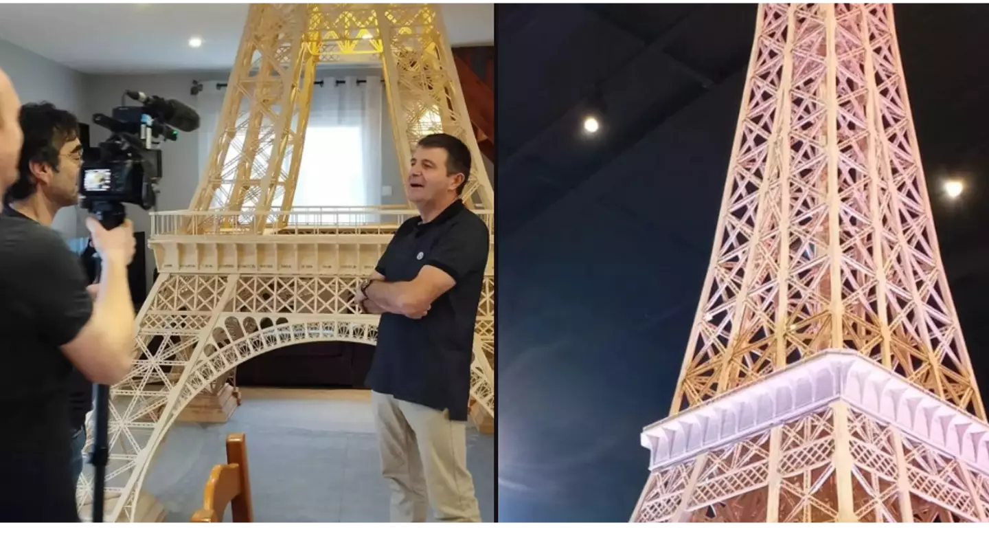 Man who spent eight years building 23ft matchstick Eiffel Tower finally gets World Record after U-turn