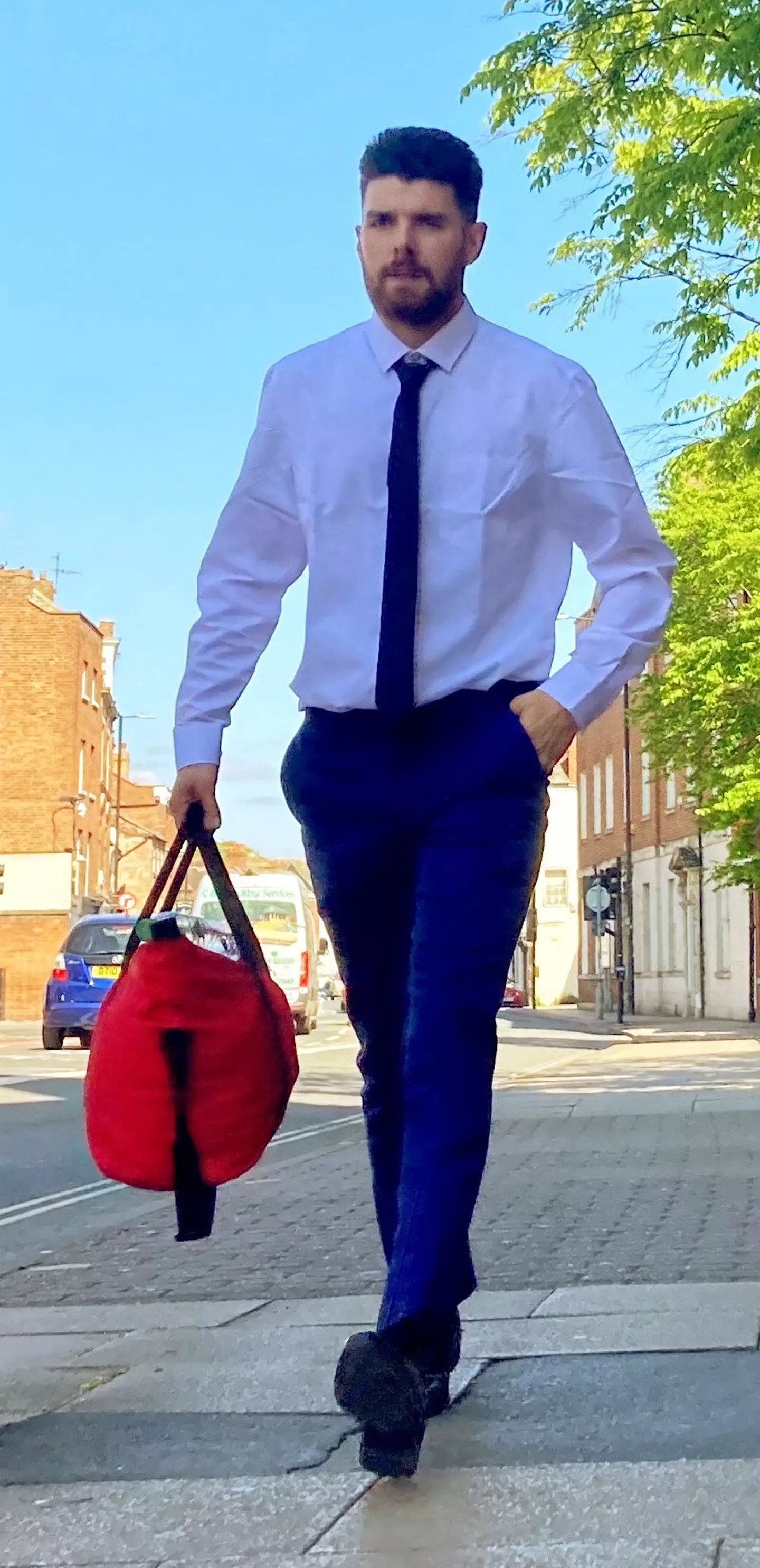 Frank Crocker was arrested after smoking a joint right outside of a police station.