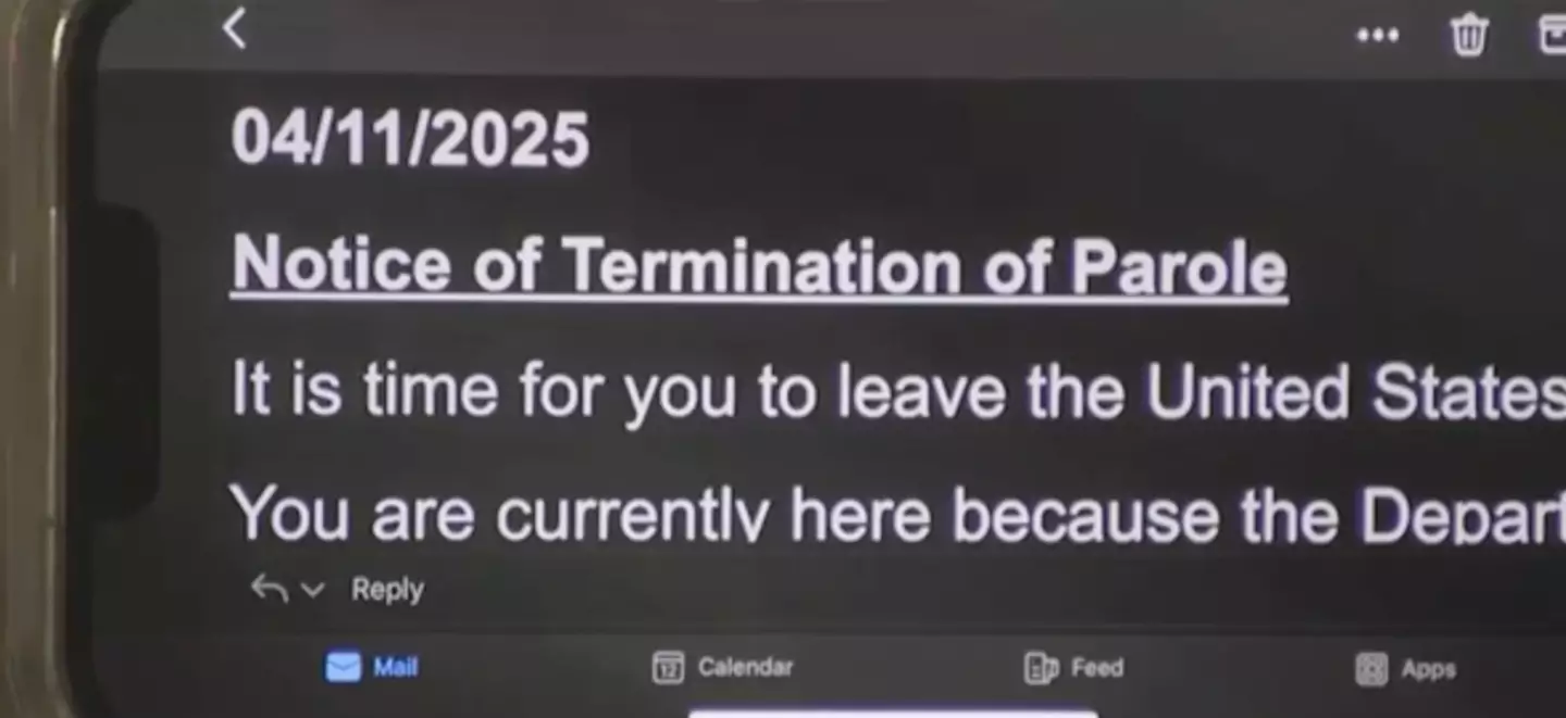 The email was sent to Nicole Micheroni in error, although it is genuine (YouTube/NBC10 Boston)