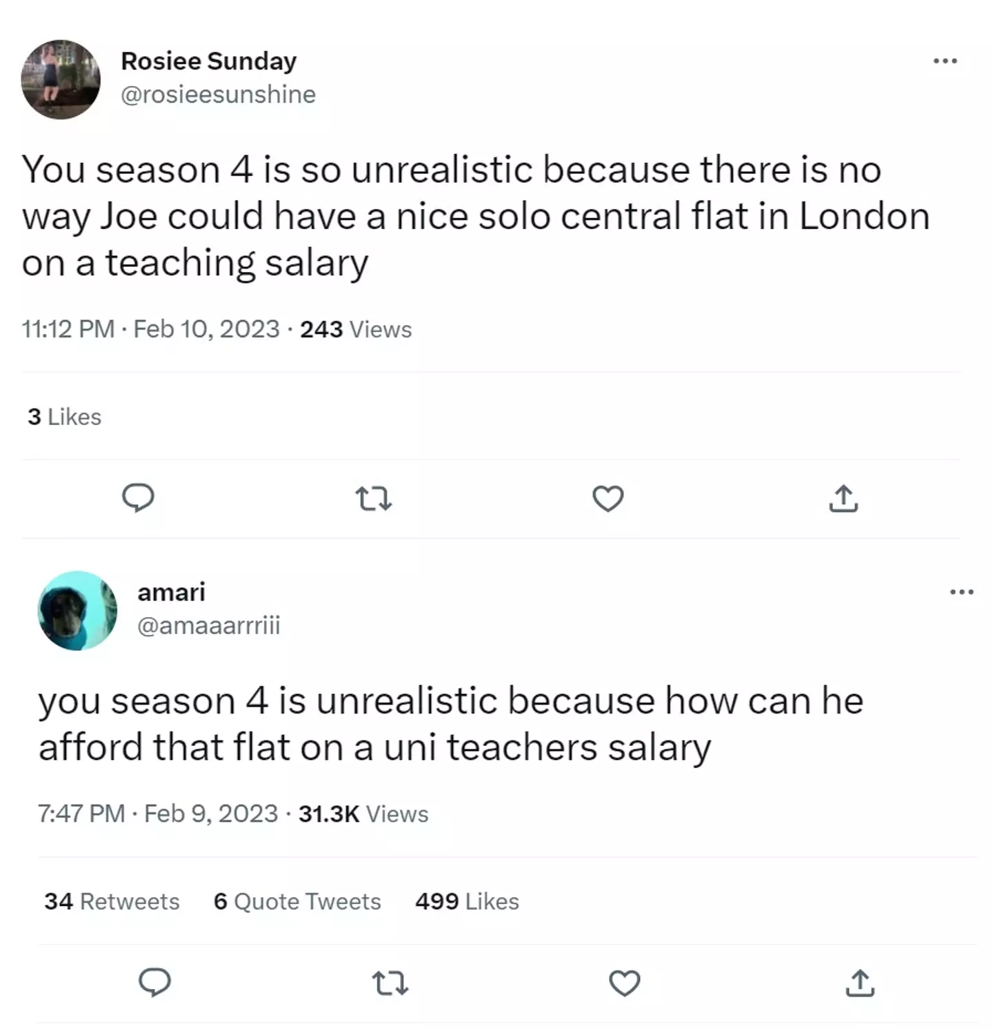 There's no way Joe could afford his fancy London flat on a teacher's salary.