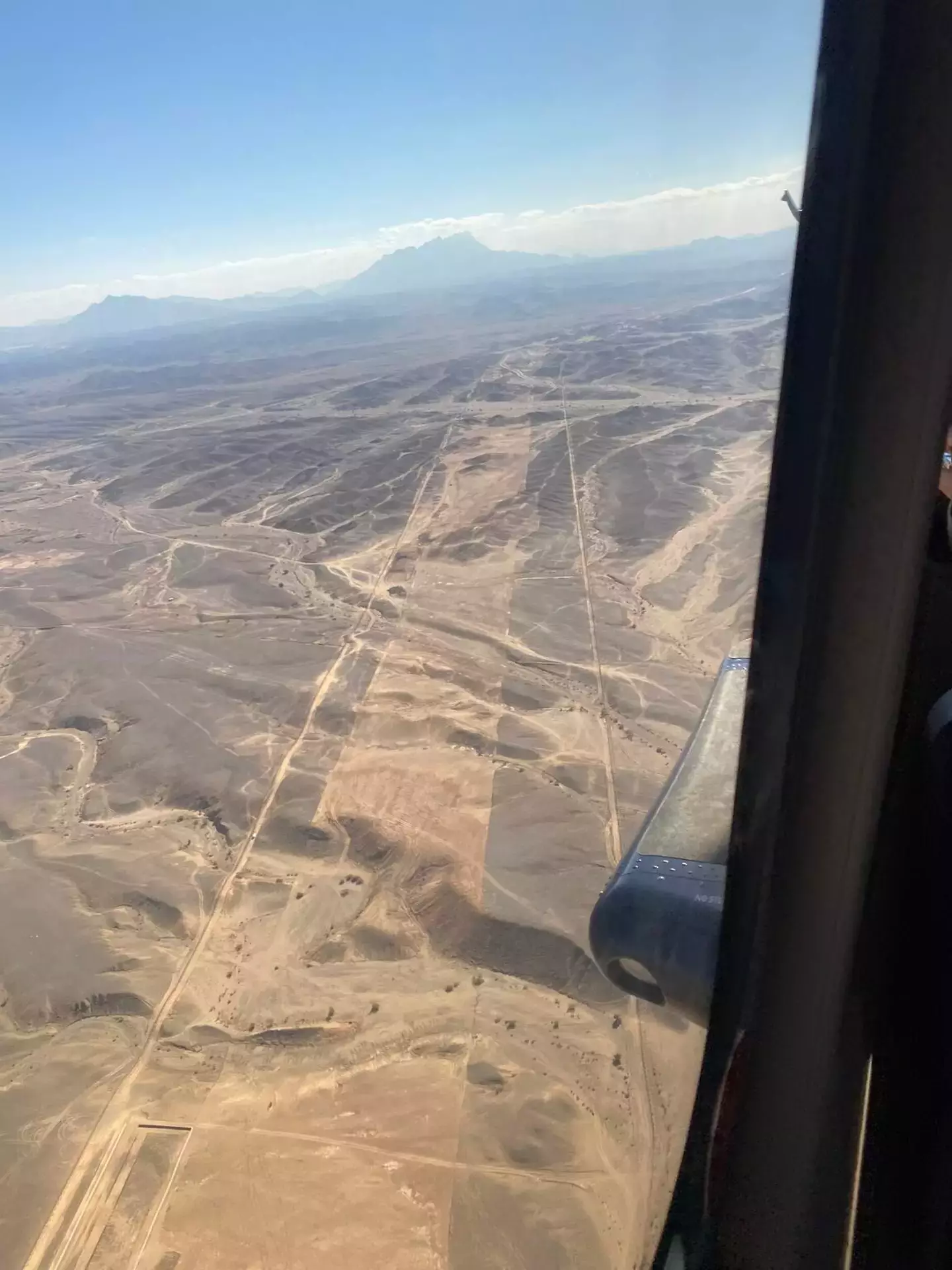 Aerial photos show the sheer vastness of the desert site (Giles Pendleton FRICS / LinkedIn)