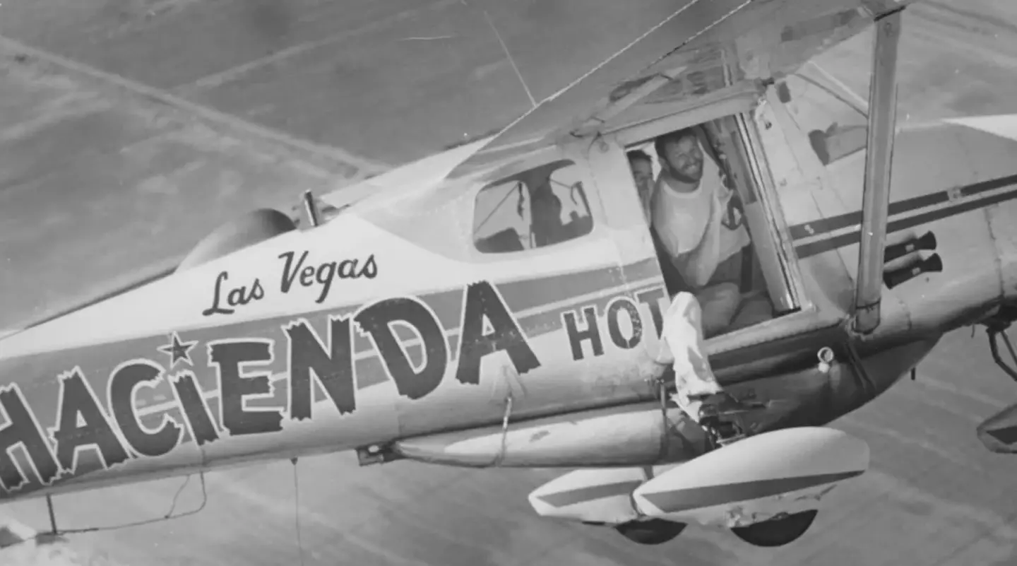 In 1958, Robert Timm and John cook spent a whopping 64 days straight flying a modified plane around Las Vegas.