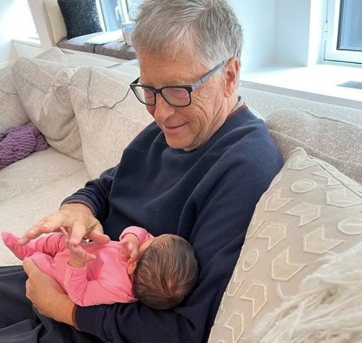 Gates welcomed a grandchild earlier this year.