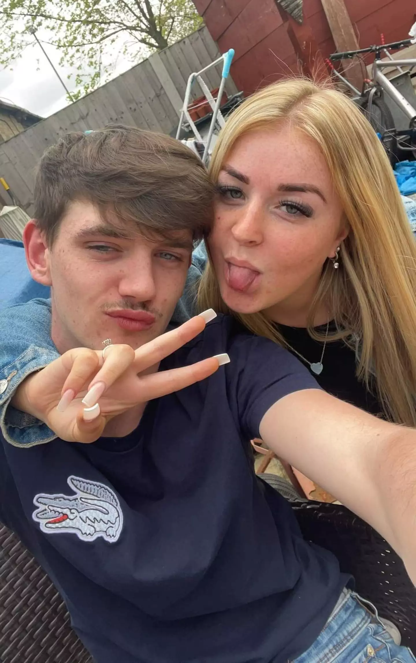 Tyler and his girlfriend Molly. The Essex man's family want a murder investigation opened. (Alex Price/PA Wire)