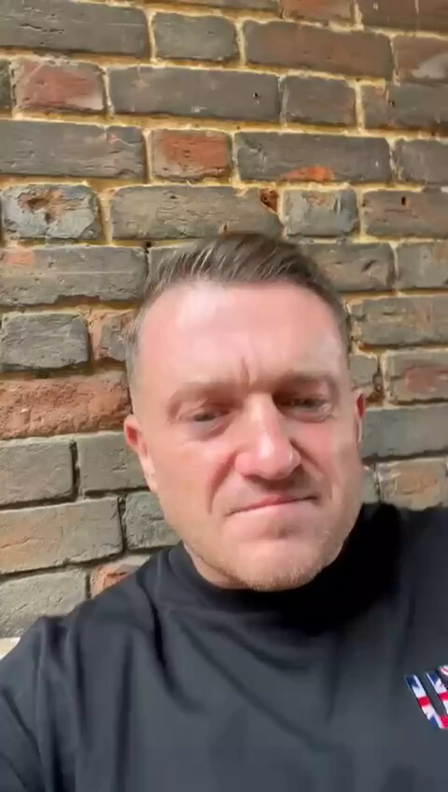 The far-right activist has called for the full video of the incident to be released online (X/Tommy Robinson)