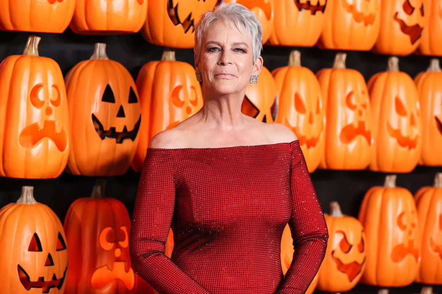Jamie Lee Curtis at the Halloween ends premiere, October 2022.