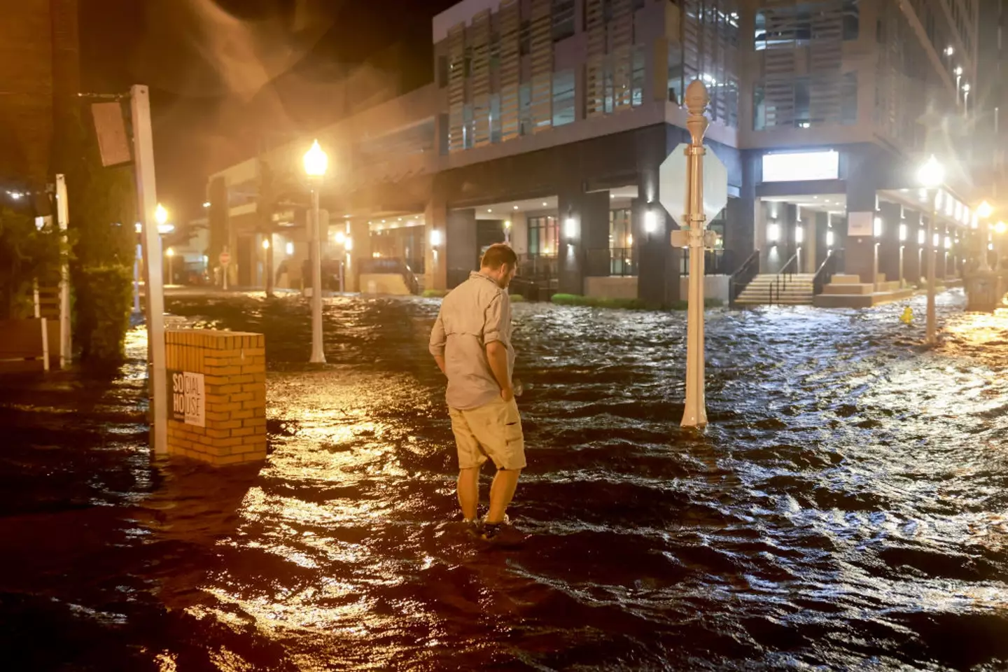Flooding in Sarasota, Florida, as a result of Hurricane Milton (Joe Raedle/Getty Images)