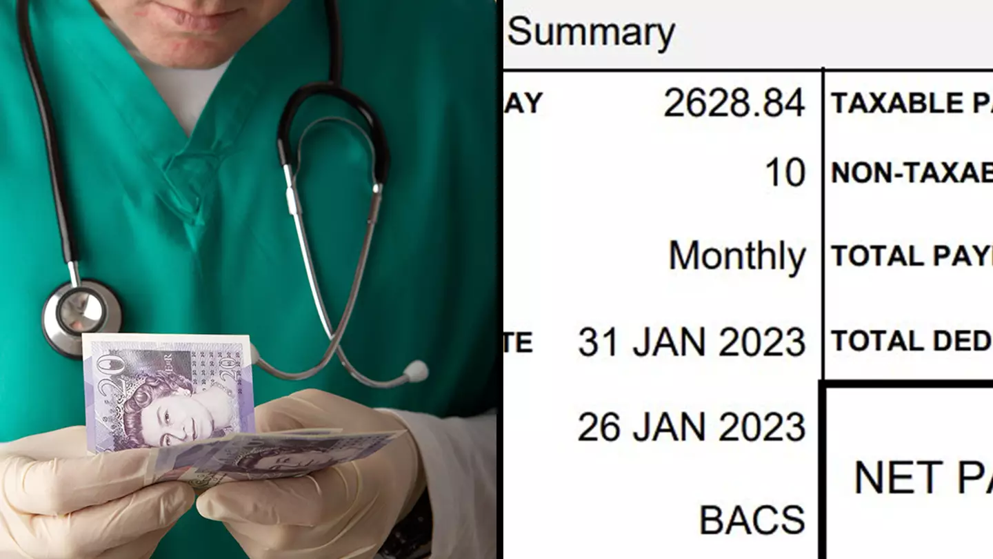 People shocked after London doctor shows his monthly payslip after nearly a decade of training