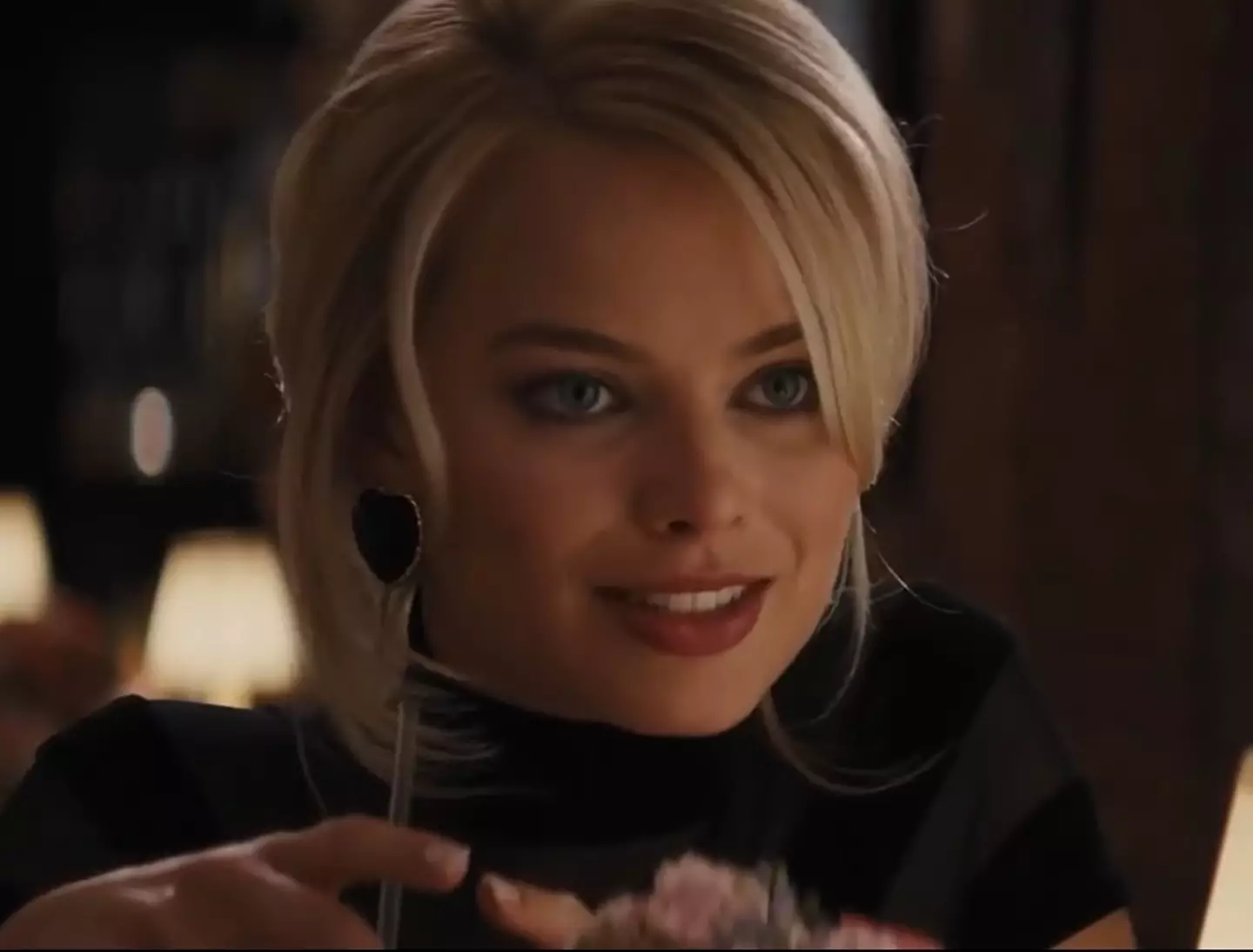 Margot Robbie turned down the option to wear a robe in her nude scene.