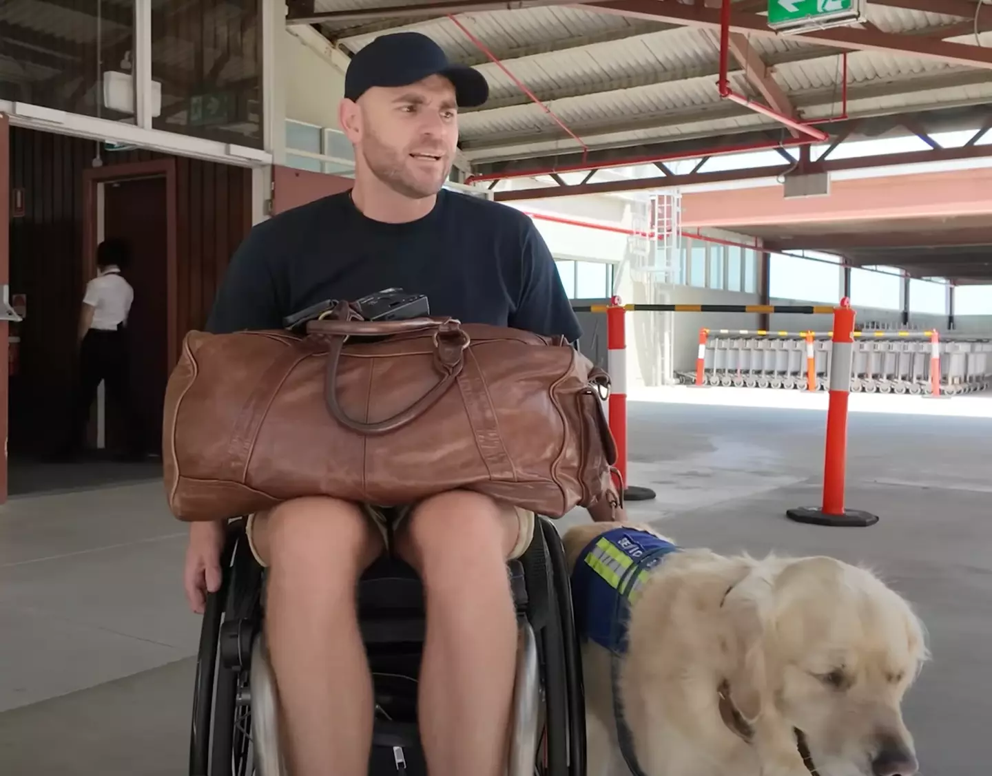 The disability activist tried to travel on a cruise ship with his service dog (Shane Hryhorec / WHEEL AROUND THE WORLD)
