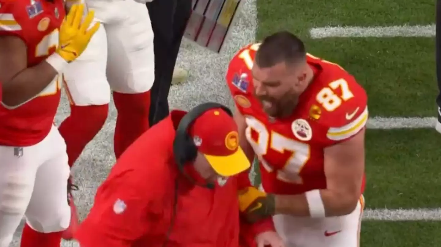Viewers were stunned when he appeared to knock into Andy Reid.