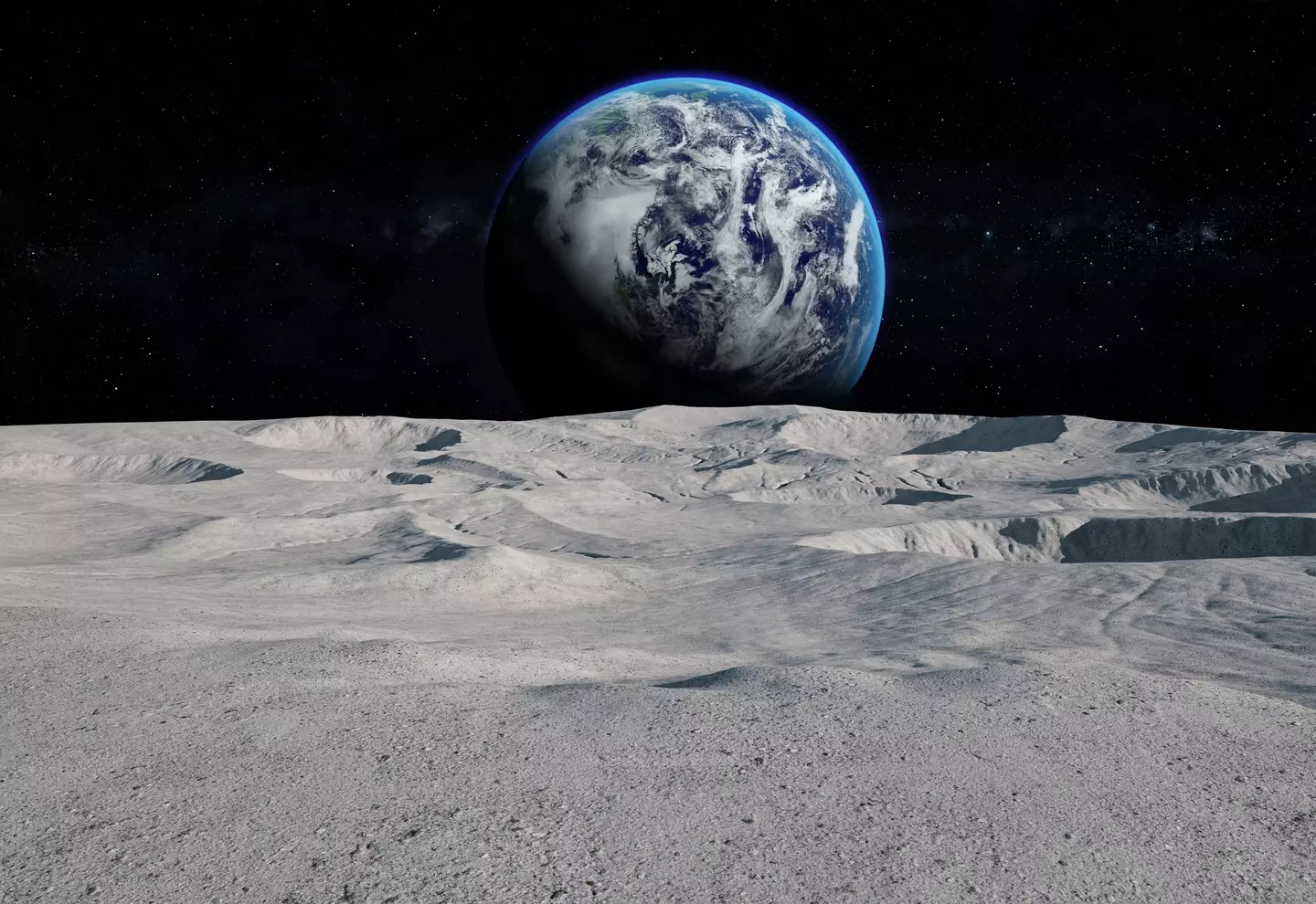 Living on the Moon could one day be a reality (Getty Stock Images)