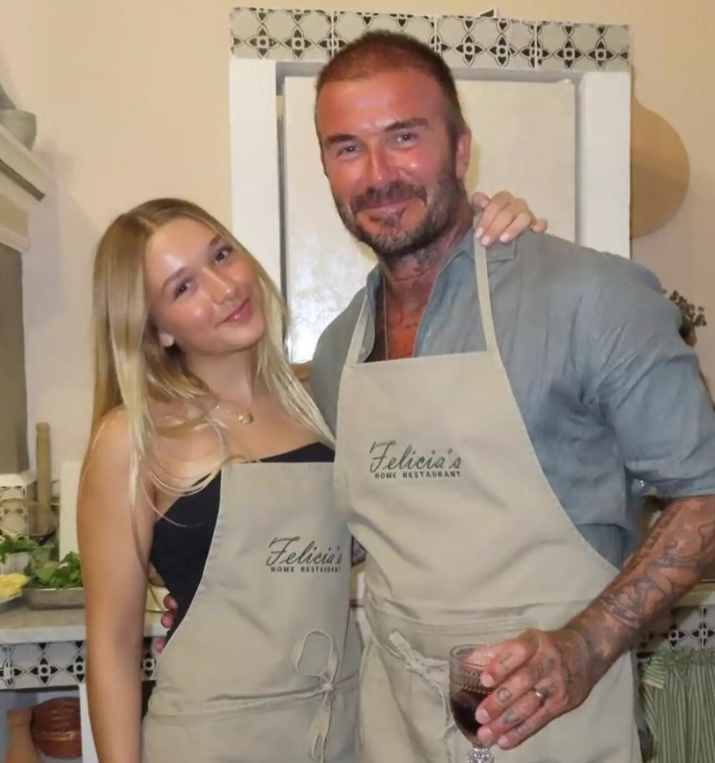 Fans noticed that one member of the Beckham family was missing from his post (Instagram/davidbeckham)