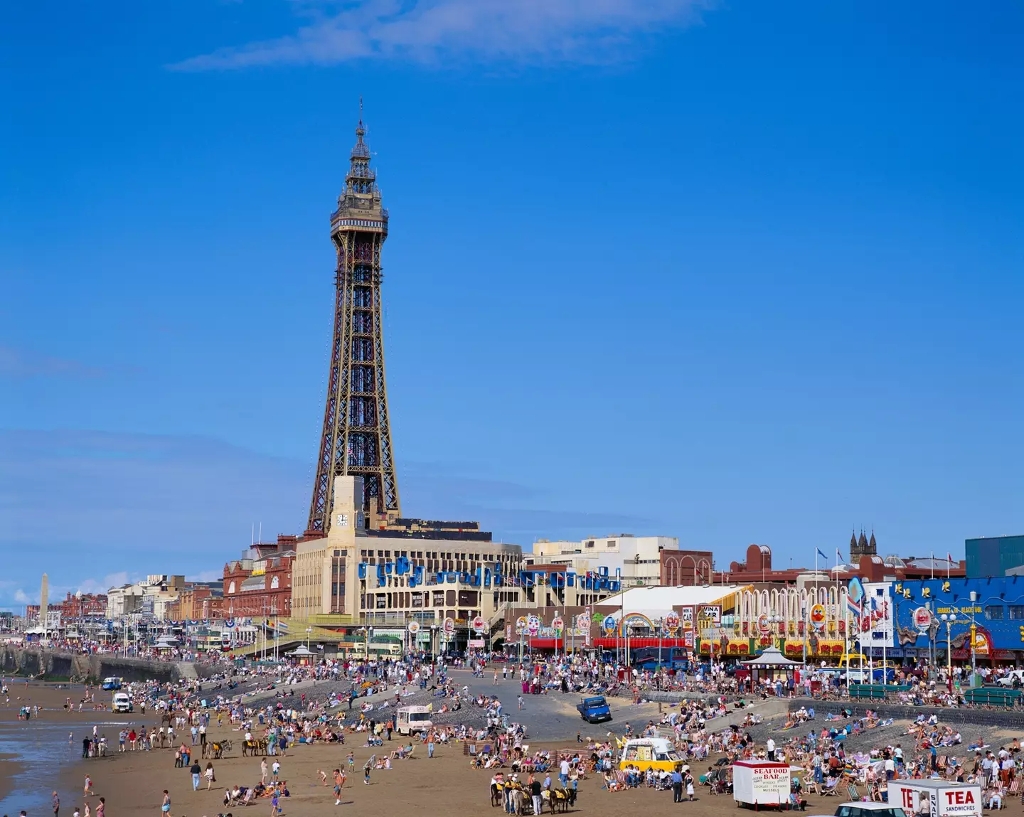The hotel is on Blackpool's famous Promenade.