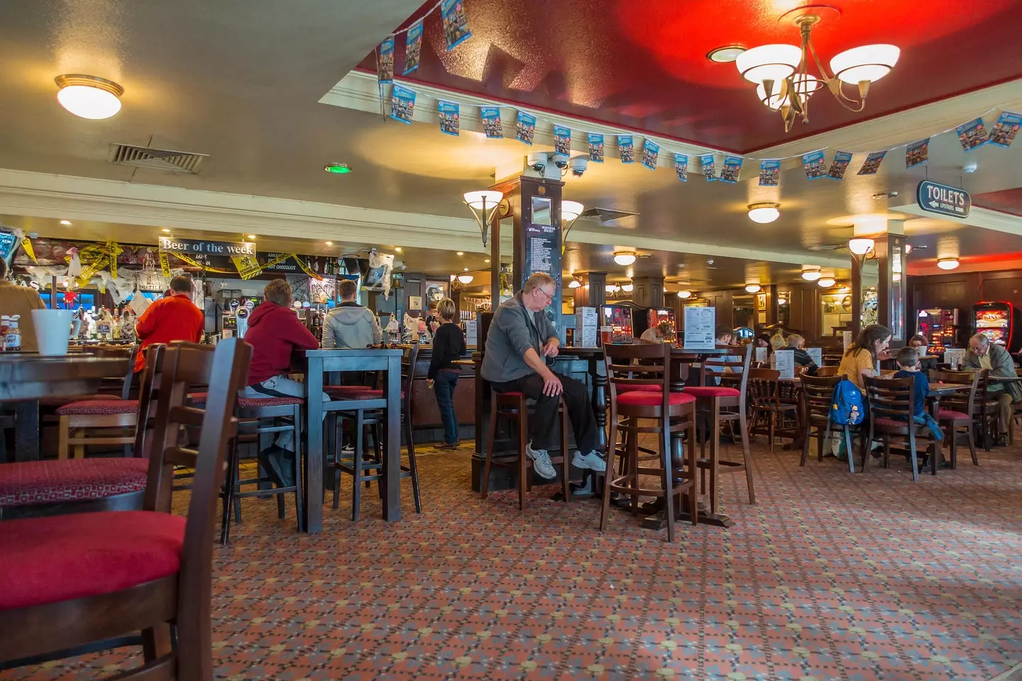 Each Wetherspoon pub has a unique carpet design.