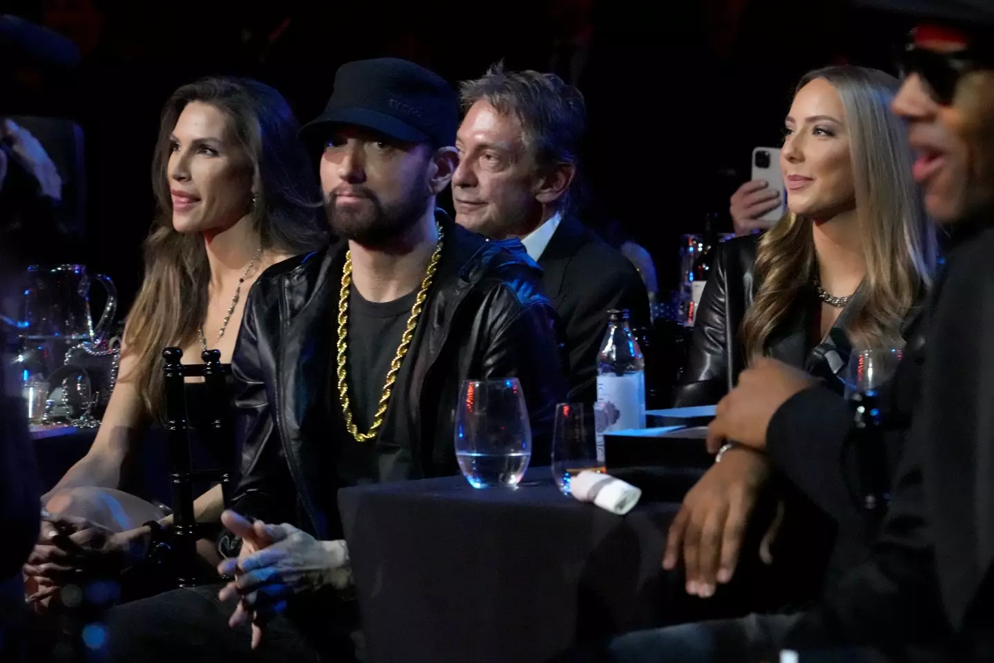 Eminem and his daughter. (Kevin Mazur/Getty Images for The Rock and Roll Hall of Fame)
