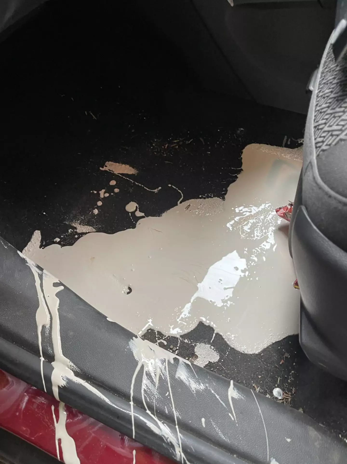 As you can see, the paint went everywhere.