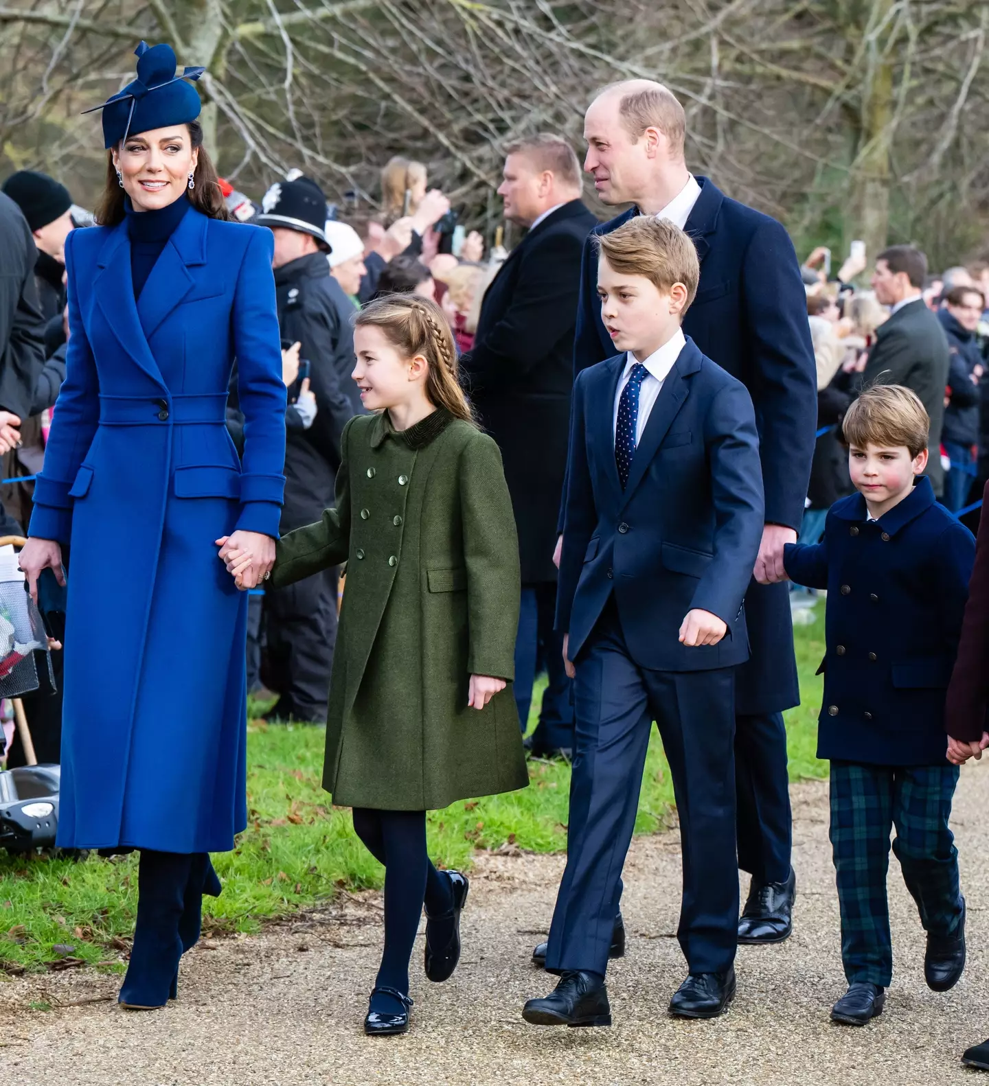 The Princess of Wales at her last public appearance in December.