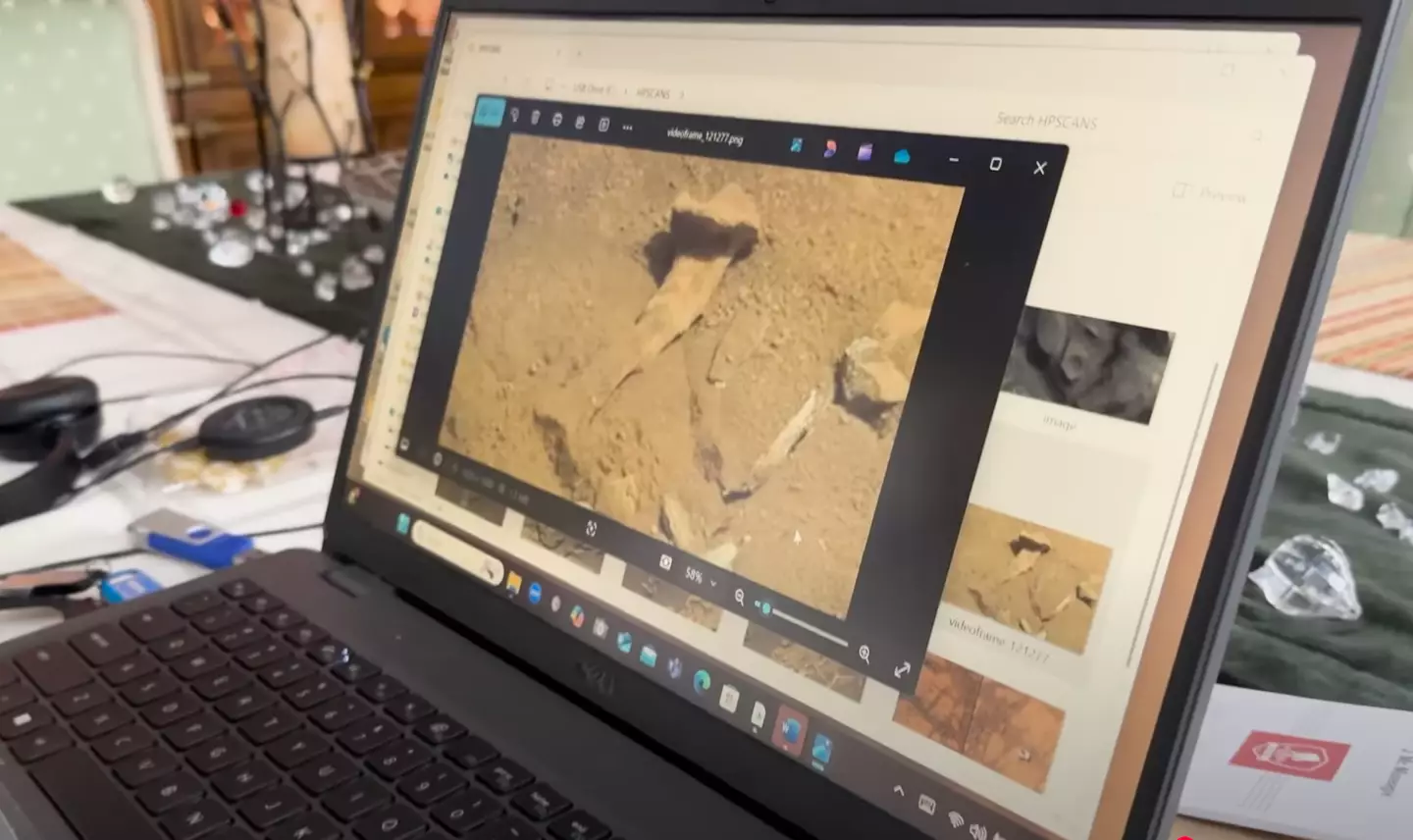 McMoneagle claims this is an image of a bone on Mars (Jesse Michels)