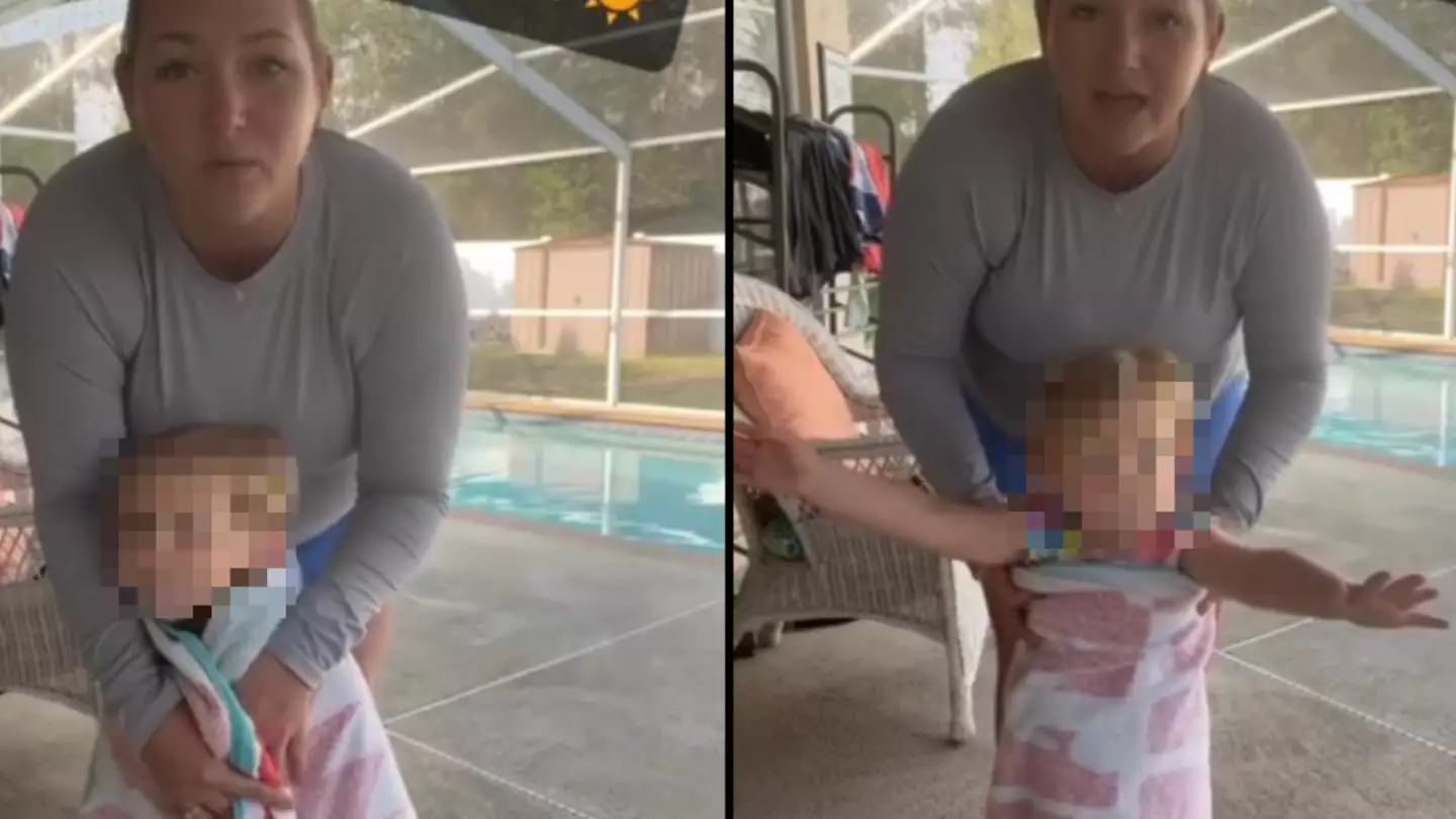 Swimming instructor warns parents not to wrap towel around kids' shoulders