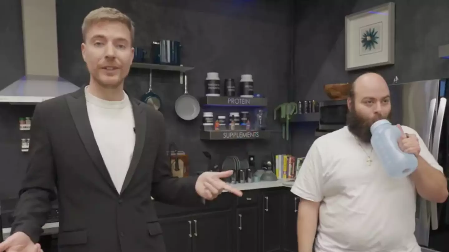 MrBeast is paying man $250,000 to live in gym until he loses 100lbs and he's made huge change after two months
