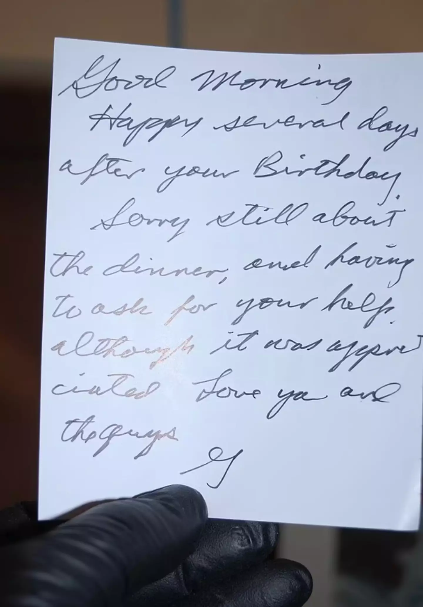 He discussed celebrating Arakawa's birthday in another (Sante Fe Police Department)