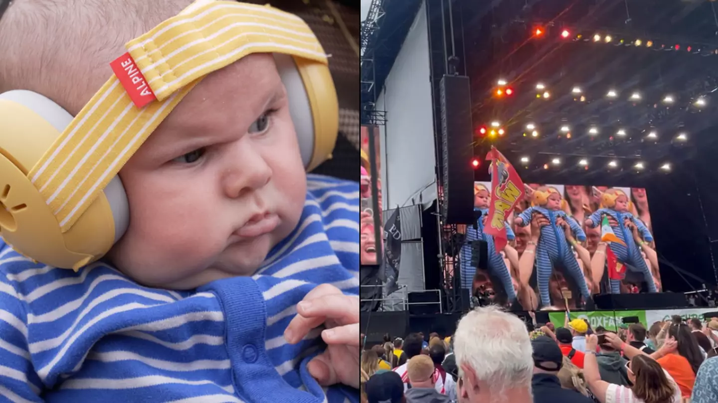 10-week-old baby steals the show at Annie Mac’s Glastonbury set