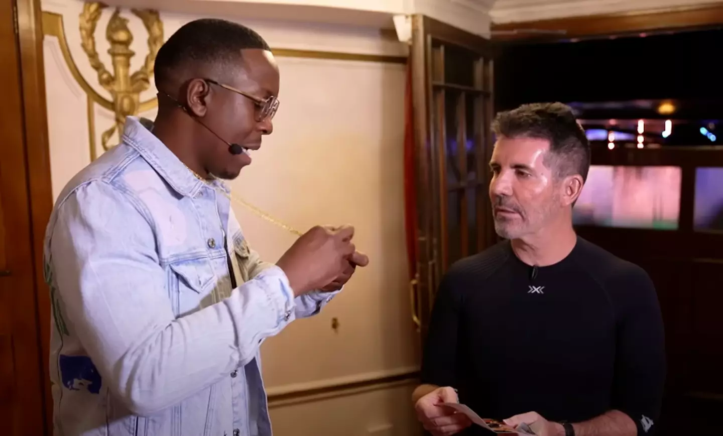 Simon Cowell didn't know what was coming. (ITV)