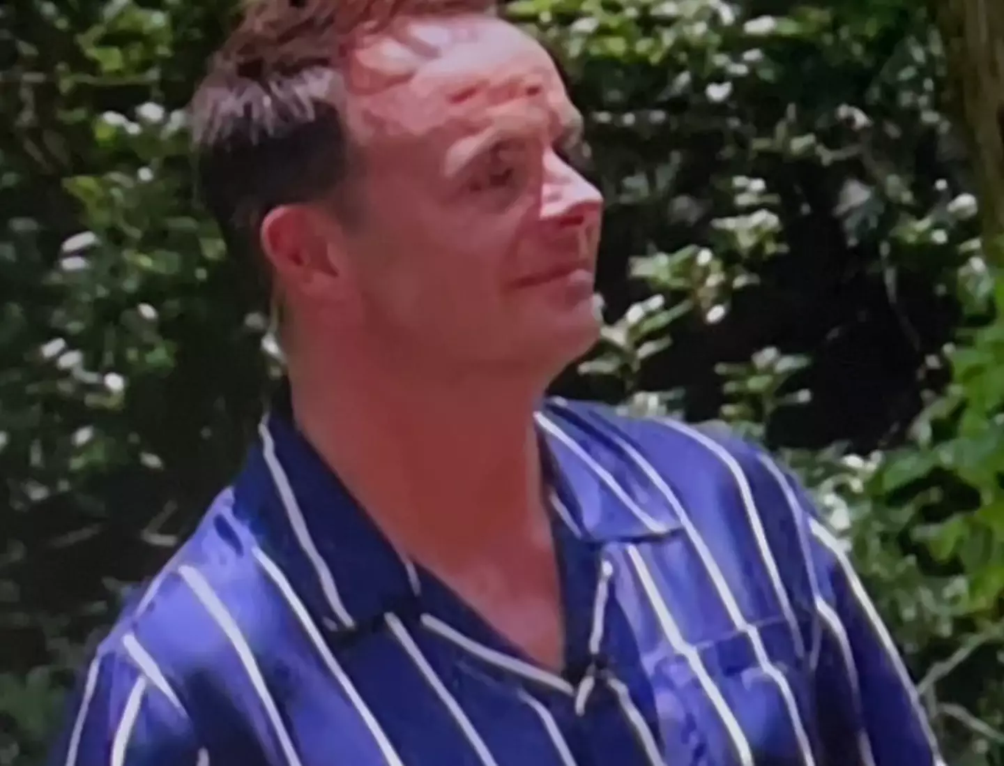 There was a tense exchange between the pair