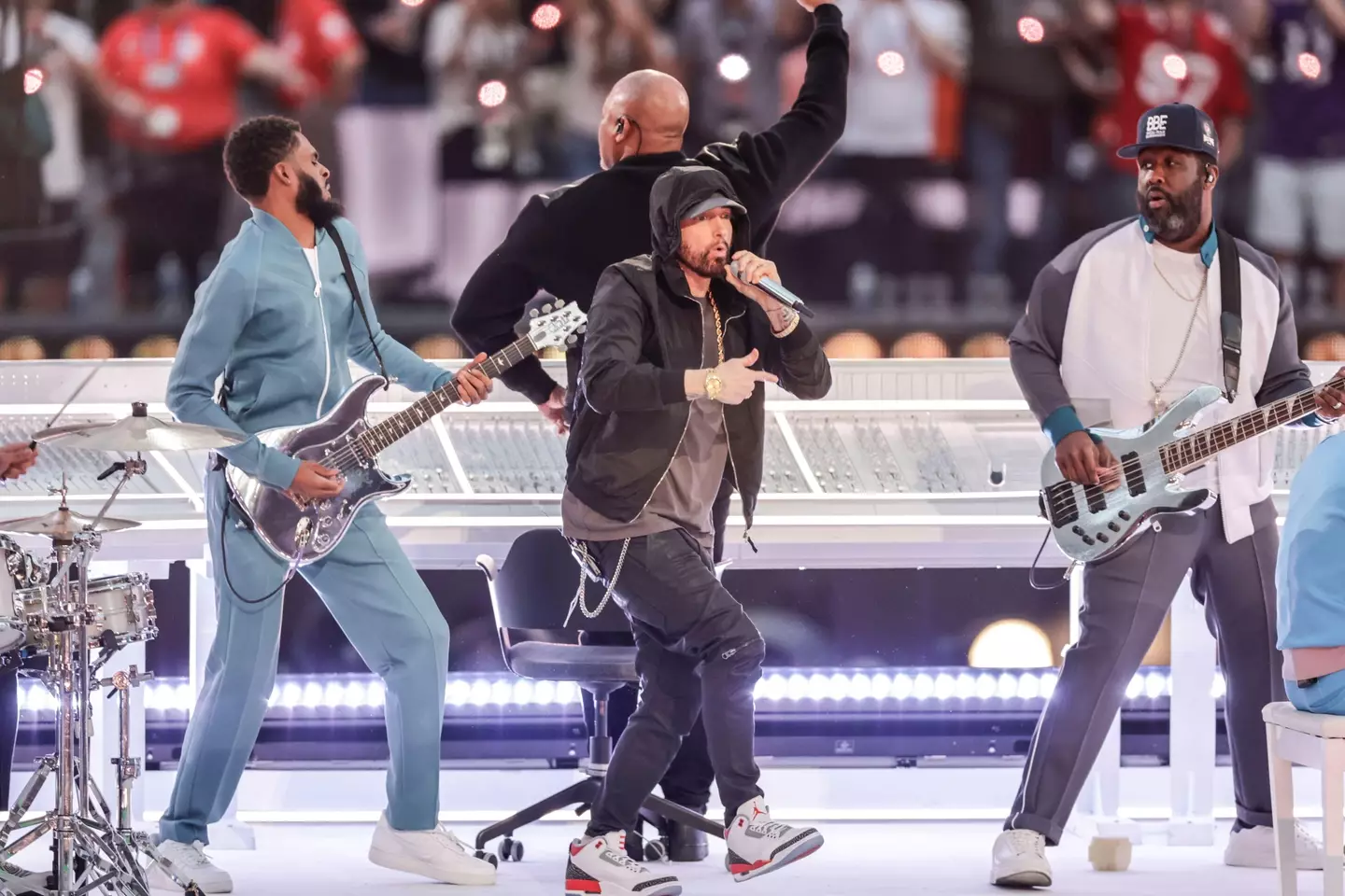 Eminem recently won an Emmy for his Super Bowl performance.