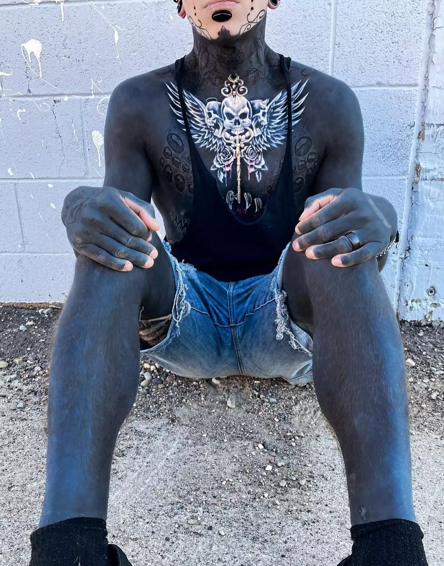 Extreme tattoo fan who spent £115k on ink says one piercing was the 'most painful thing I've ever done' 2 Sounds like it was worth it anyway. (Instagram/@ephemeral__remy)