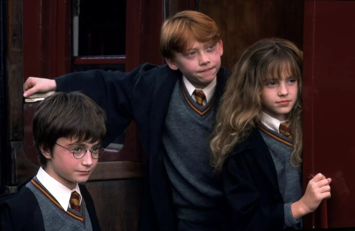 Rupert Grint, Daniel Radcliffe and Emma Watson.